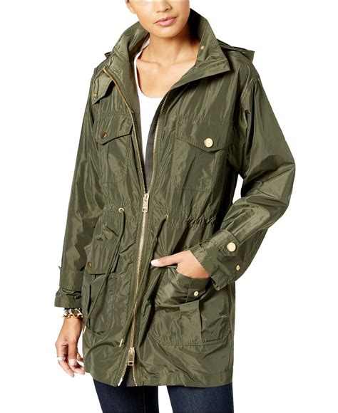 michael kors jacket women's camouflage|Michael Kors anorak jacket women.